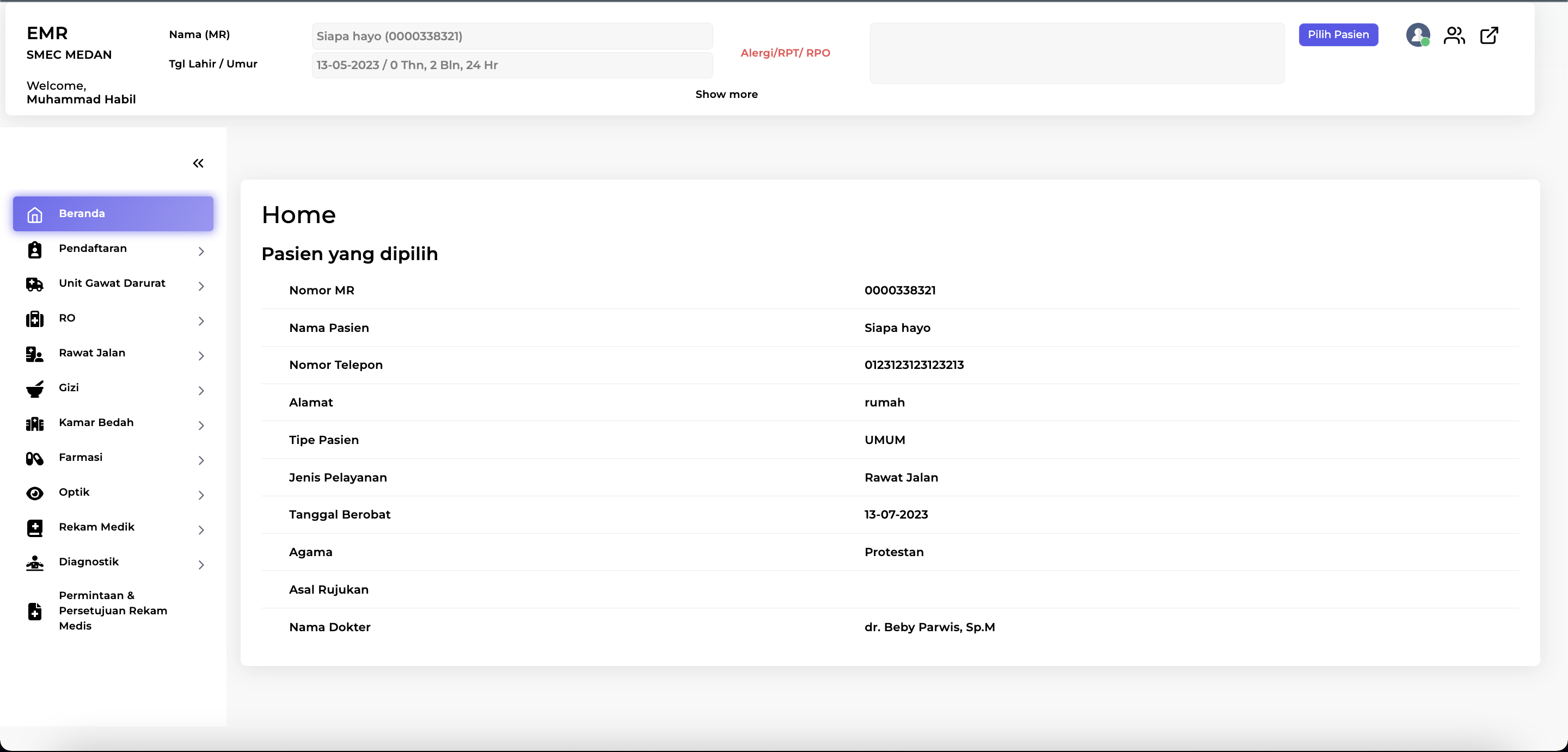Project Screen shot
